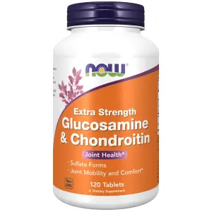 Glucosamina e Condroitina, Força Dupla, 120 Comprimidos, Now Foods