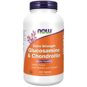 Glucosamina e Condroitina, Força Extra, 240 Comprimidos, Now Foods