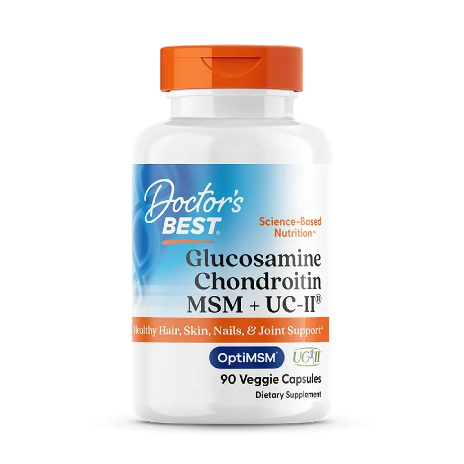 Glucosamina, Condroitina, MSM + UCII®, 90 Cápsulas Vegetais, Doctor's Best