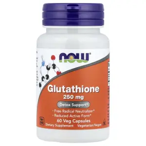 Glutationa, 250 mg, 60 Cápsulas Vegetais, Now Foods