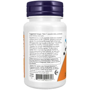 Glutationa, 500 mg, 120 Cápsulas Vegetais, Now Foods