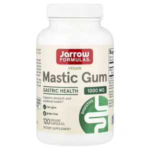 Goma de Mástique Vegana, 1.000 mg, 120 Cápsulas Vegetais, Jarrow Formulas