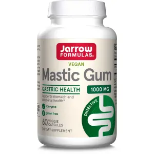 Goma Mástique Vegana, 1.000 mg, 60 Cápsulas Vegetais, Jarrow Formulas