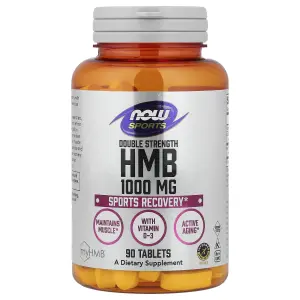 HMB com Vitamina D-3, 1.000 mg, 90 Comprimidos, Sports, Now Foods