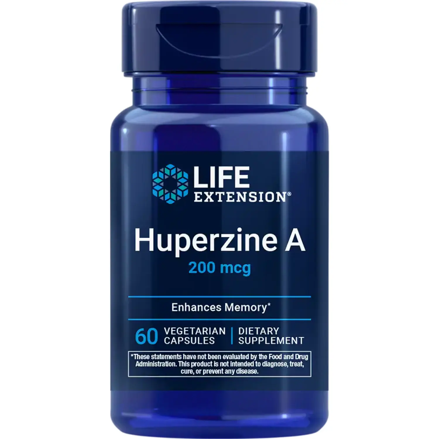 Huperzine A, 200 mcg, 60 Cápsulas Vegetarianas, Life Extension