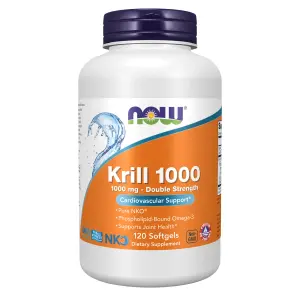 Krill 1000, 1.000 mg, 120 Cápsulas Softgel, Now Foods