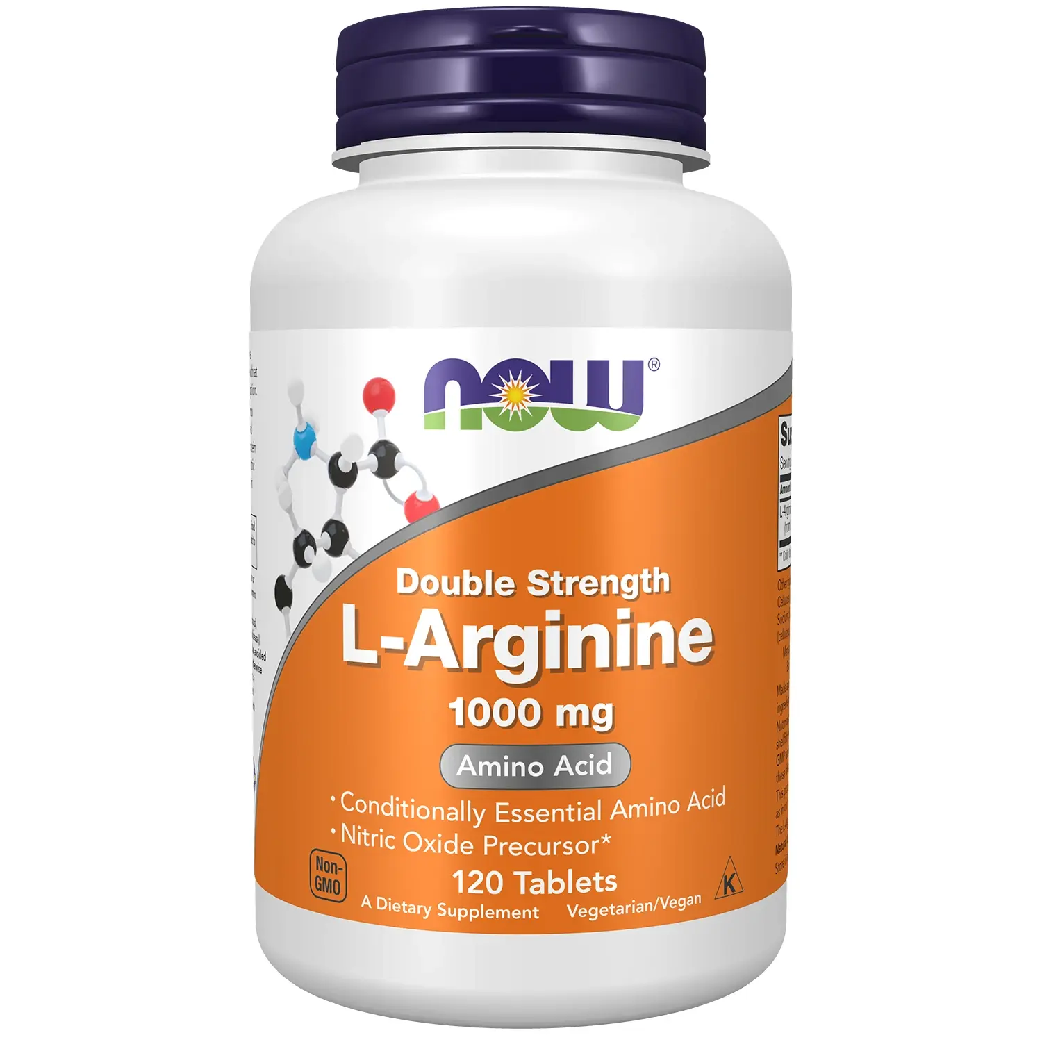 L-Arginina, 1.000 mg, 120 Comprimidos, Now Foods