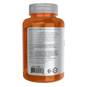 L-Citrulina, 1.200 mg, 120 Comprimidos, Now Foods