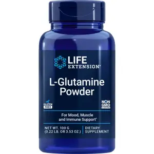 L-Glutamina em Pó, 100 g (3,53 oz), Life Extension