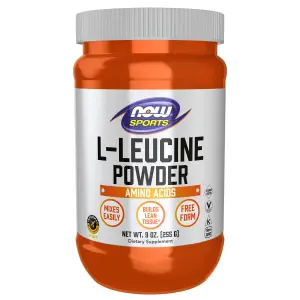 L-Leucina em Pó, 255 g (9 oz), Sports, Now Foods