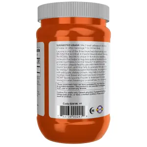 L-Leucina em Pó, 255 g (9 oz), Sports, Now Foods
