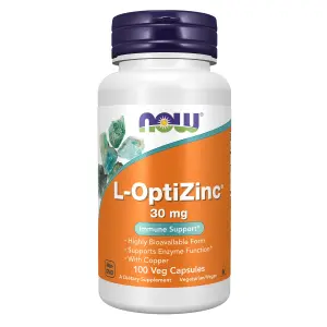 L-OptiZinc®, 100 Cápsulas Vegetais, Now Foods