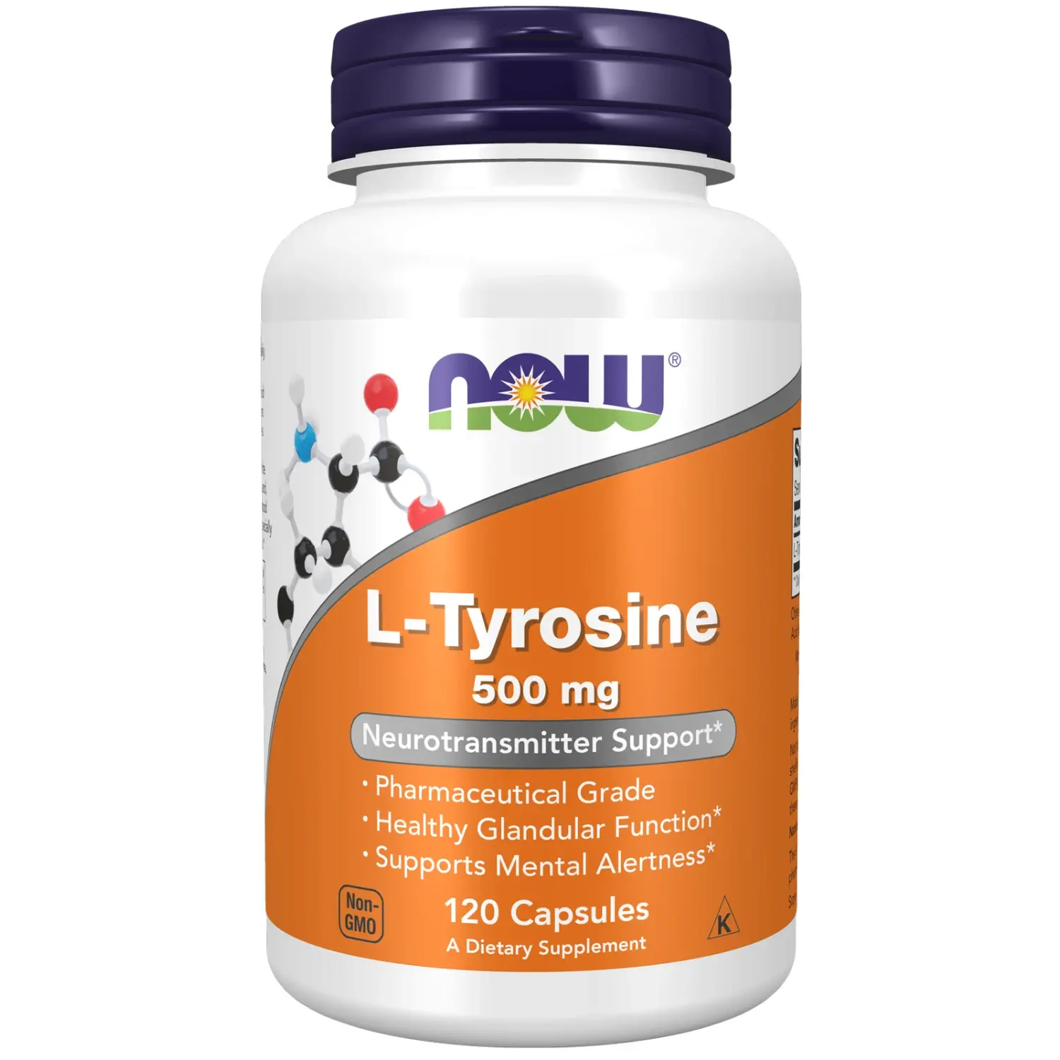 L-Tirosina, 500 mg, 120 Cápsulas, Now Foods