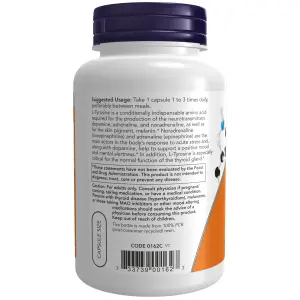 L-Tirosina, 500 mg, 120 Cápsulas, Now Foods