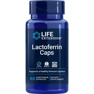 Cápsulas de Lactoferrina, 300 mg, 60 Cápsulas Vegetarianas, Life Extension
