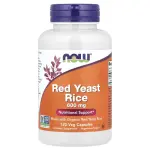 Levedura de Arroz Vermelho, 600 mg, 120 Cápsulas Vegetais, Now Foods