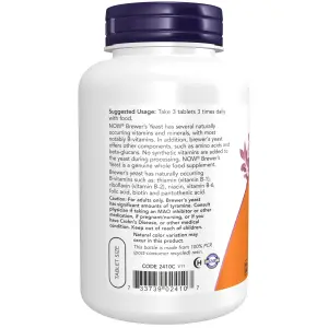Levedura de Cerveja, 10 Grãos, 650 mg, 200 Comprimidos, Now Foods