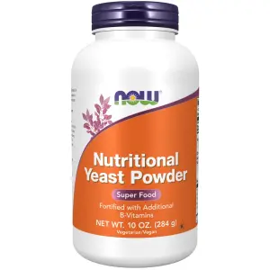 Levedura Nutricional em Pó, 284 g (10 oz), Now Foods