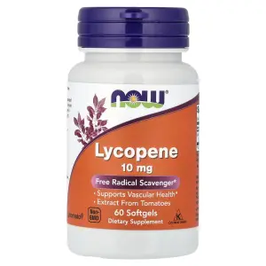 Licopeno, 10 mg, 60 cápsulas softgel, Now Foods