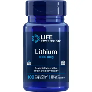 Lítio, 1.000 mcg, 100 Cápsulas Vegetais, Life Extension
