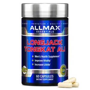 Longjack Tongkat Ali, 325 mg, 60 Cápsulas Vegetais, Essentials, ALLMAX, ALLMAX Nutrition
