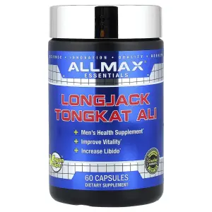 Longjack Tongkat Ali, 325 mg, 60 Cápsulas Vegetais, Essentials, ALLMAX, ALLMAX Nutrition