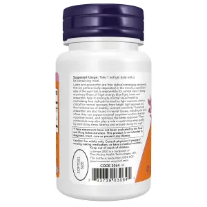 Luteína e Zeaxantina, 60 Cápsulas Softgel, Now Foods