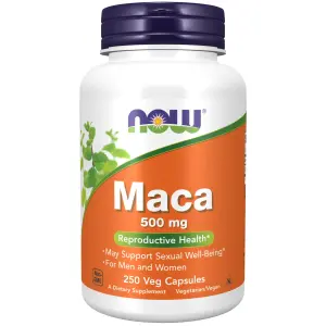 Maca, 500 mg, 250 Cápsulas Vegetais, Now Foods