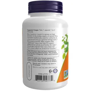 Maca Crua, 750 mg, 90 Cápsulas Vegetais, Now Foods