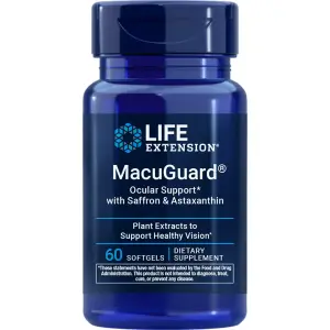 MacuGuard®, Suporte Ocular com Açafrão e Astaxantina, 60 Cápsulas Softgel, Life Extension