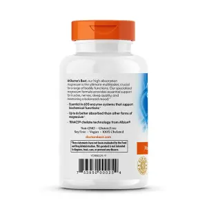 Magnésio de Alta Absorção, 120 Comprimidos (100 mg por Comprimido), Doctor's Best