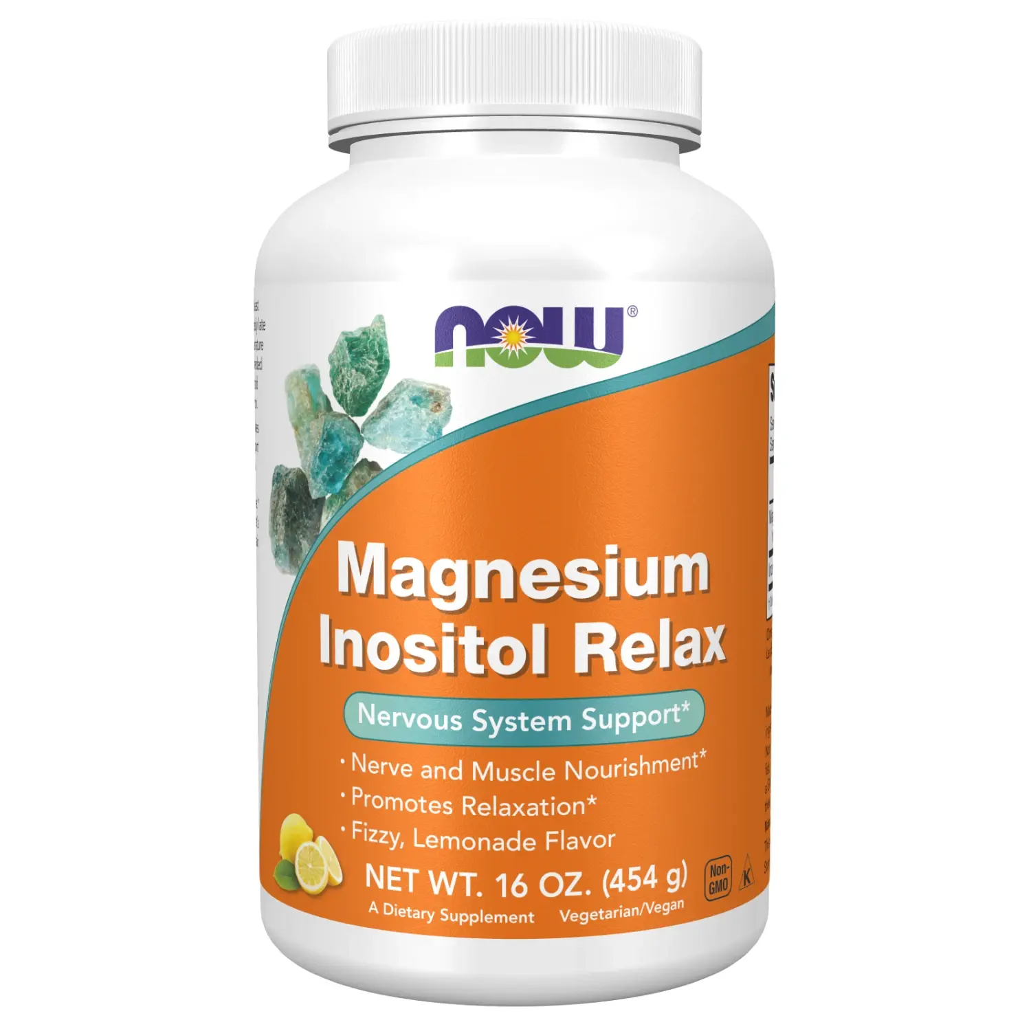 Magnésio Inositol Relaxante, Limonada, 454 g (16 oz), Now Foods