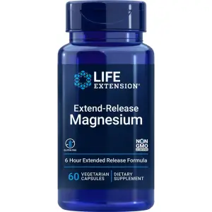 Magnésio, Liberação Prolongada, 250 mg, 60 Cápsulas Vegetarianas, Life Extension