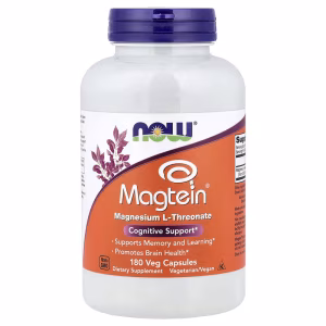 Magtein®, L-treonato de Magnésio, 180 Cápsulas Vegetarianas, Now Foods