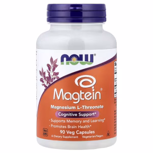 Magtein®, L-treonato de Magnésio, 90 Cápsulas Vegetarianas, Now Foods