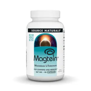 Magtein®, L-Treonato de Magnésio, 90 Cápsulas, Source Naturals