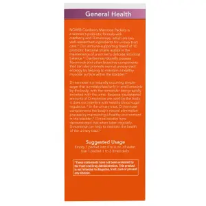 Manose de Cranberry + Probióticos, Para Mulheres em Movimento, 24 Pacotes, 6 g (0,21 oz) Cada, Now Foods