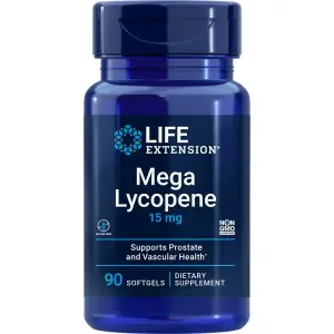 Mega Licopeno, 15 mg, 90 Cápsulas Softgel, Life Extension