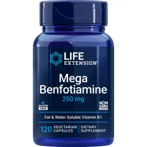 Megabenfotiamina, 250 mg, 120 Cápsulas Vegetarianas, Life Extension