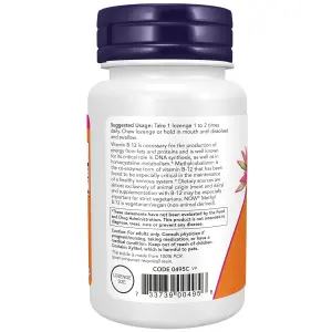 Metil B-12, 1.000 mcg, 100 Pastilhas, Now Foods