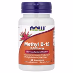 Metil B-12, 5.000 mcg, 60 Pastilhas, Now foods
