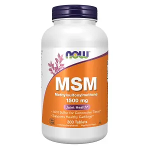 MSM, 1.500 mg, 200 Comprimidos, Now Foods