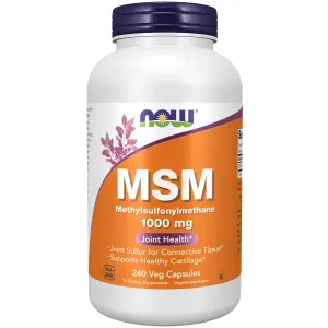 MSM, Metilsulfonilmetano, 1.000 mg, 240 Cápsulas, Now Foods