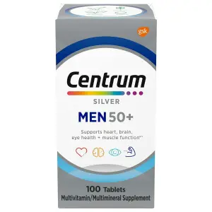 Multivitamínico Completo Silver, Para Homens Acima de 50 Anos, 100 Comprimidos, Centrum
