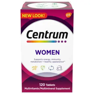 Multivitamínico para Mulheres, 120 Comprimidos, Centrum