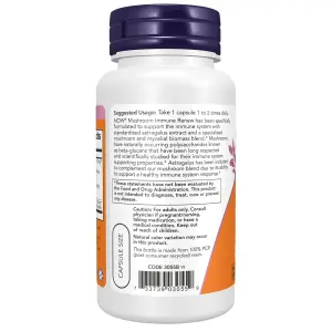 Mushroom Immune Renew, 90 Cápsulas Vegetais, Now Foods