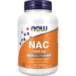 NAC, 1.000 mg, 120 Comprimidos, Now Foods