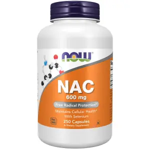 NAC com Selênio, 600 mg, 250 Cápsulas, Now Foods