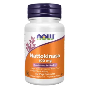 Natoquinase, 100 mg, 60 Cápsulas Vegetais, Now Foods