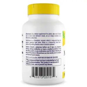 Nattokinase, 2.000 FUs, 100 mg, 180 Cápsulas Vegetais, Healthy Origins